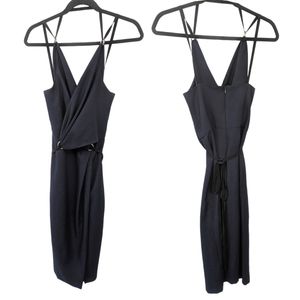 Kempner Navy Wrap Dress. Size 2